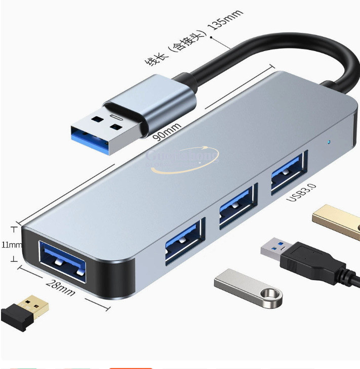 Popularny hub USB-C z 4 portam – Multi Port Usb Hub recenzja i cena