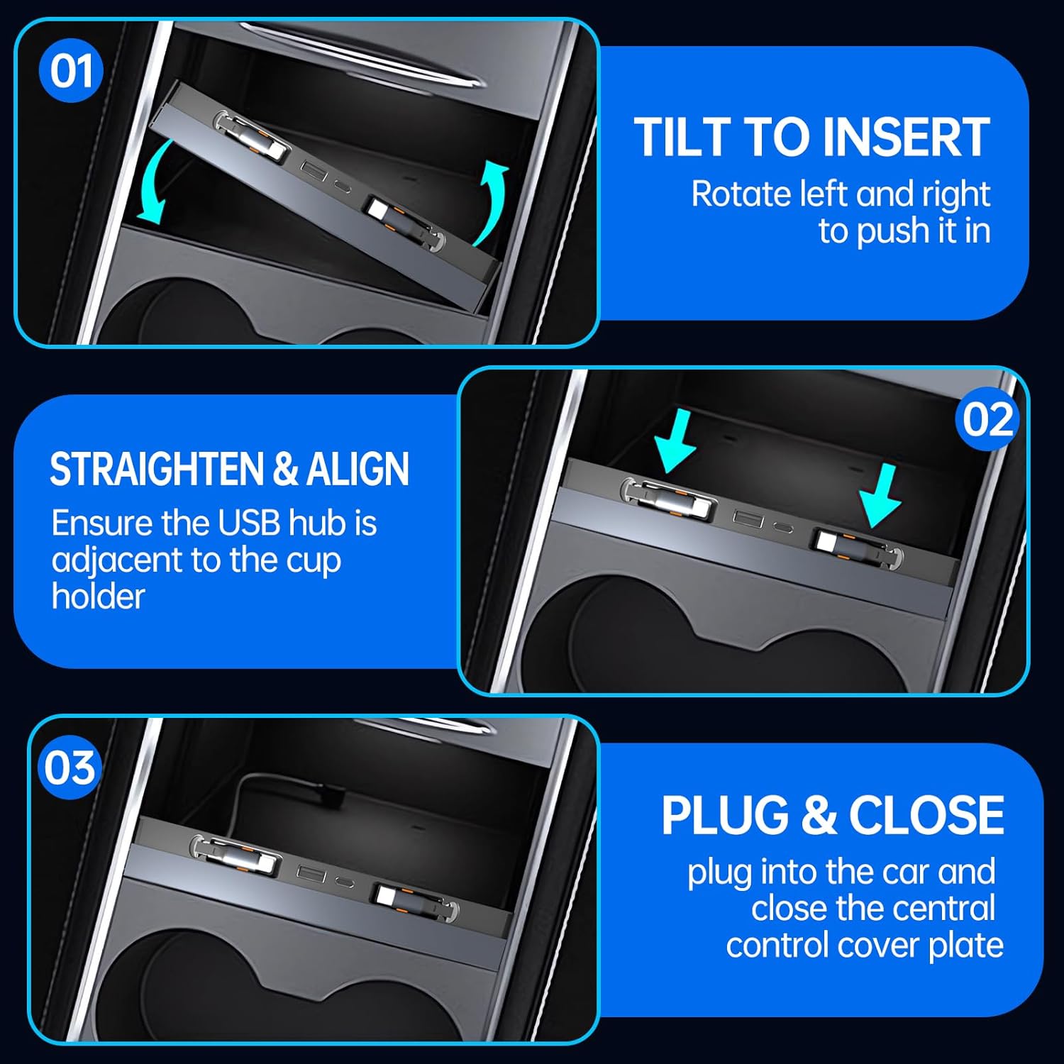 Hub USB do Tesla Model Y 2020- – Multi Port Usb Hub recenzja i cena